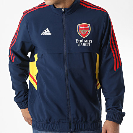 Adidas Sportswear - Veste Zippée A Bandes Arsenal FC HA5301 Bleu Marine