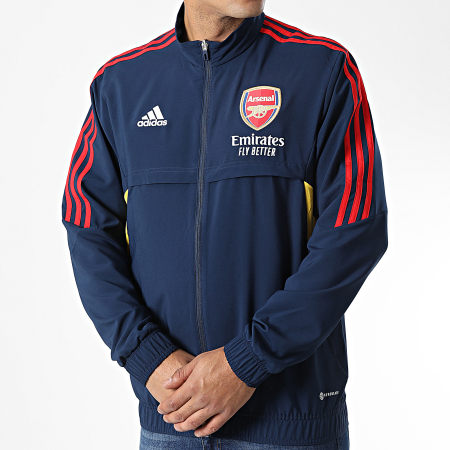 Adidas Sportswear - Arsenal FC HA5301 Giacca con zip a strisce blu scuro