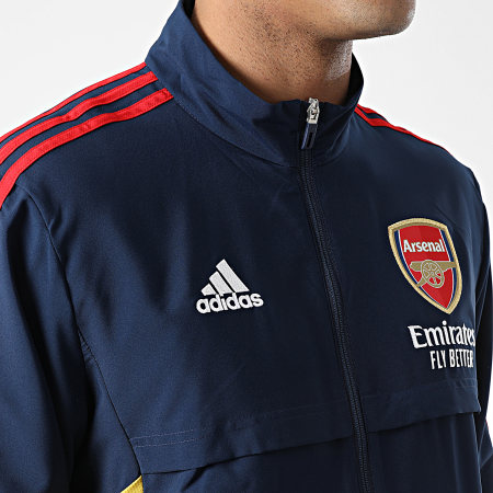 Adidas Sportswear - Arsenal FC HA5301 Giacca con zip a strisce blu scuro