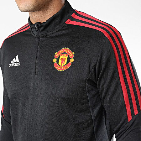 Adidas Sportswear - Tee Shirt Manches Longues A Bandes Manchester United H64013 Noir