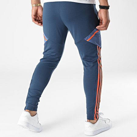 Adidas Sportswear - Pantalon Jogging A Bandes Manchester United FC HG3987 Bleu Marine