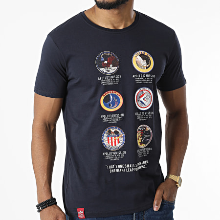 Alpha Industries - Tee Shirt Apollo Mission 106521 Noir