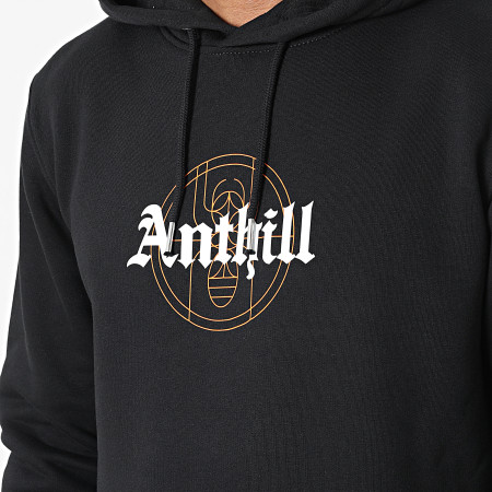 Anthill - Sudadera gótica con capucha negra