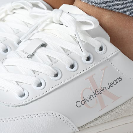 Calvin Klein - Classic Cupsole 0699 Bright White Terracotta Sneakersda donna