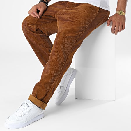 Carhartt Pantalones de terciopelo Flint I029443 Marr n Ryses