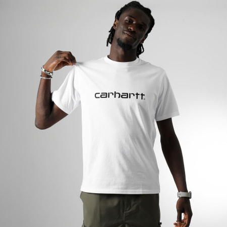 Carhartt - Tee Shirt Script I031047 Blanc