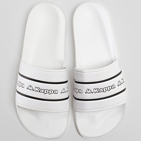 Kappa - Claquettes Matese Logo Tape Blanc