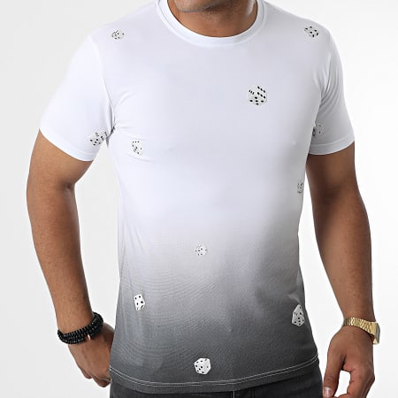 Classic Series - Tee Shirt BC014 Blanc Gris Dégradé