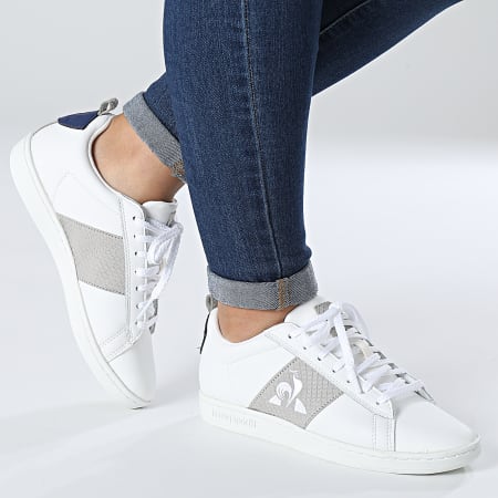 Le Coq Sportif - CourtClassic Animal Sneakers 2220212 Optical White State Blue