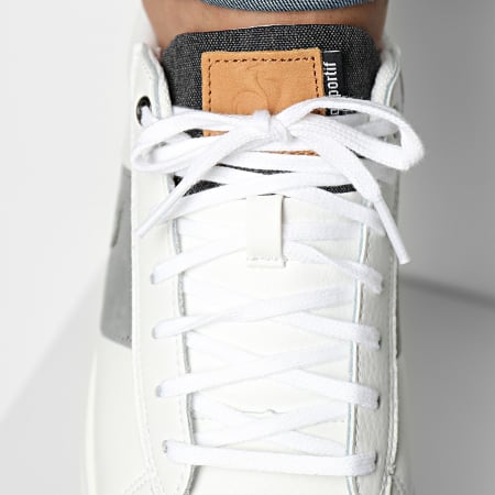 Le Coq Sportif - CourtClassic Black Jean 2220194 Optical White Neutral Gray Sneakers