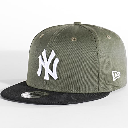 New Era - Cappello Snapback per bambini 9Fifty Colour Block New York Yankees Verde Khaki