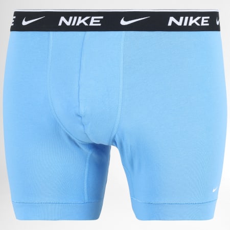 Nike - Confezione da 3 boxer in cotone elasticizzato KE1007 Nero Blu Grigio