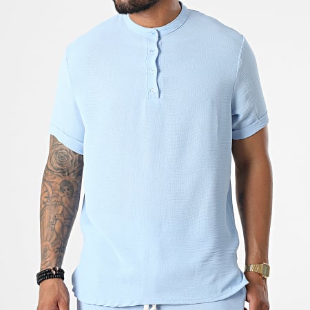 Uniplay - Set camicia a maniche corte e pantaloncini da jogging UY857 Blu cielo