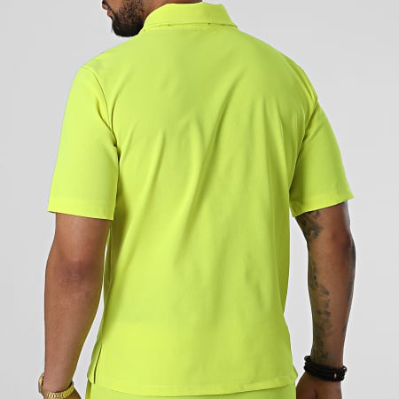 Uniplay - Set camicia a maniche corte e pantaloncini da jogging 22059 giallo fluo