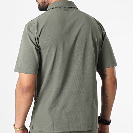 Uniplay - Set camicia a maniche corte e pantaloncini da jogging 22059 verde kaki