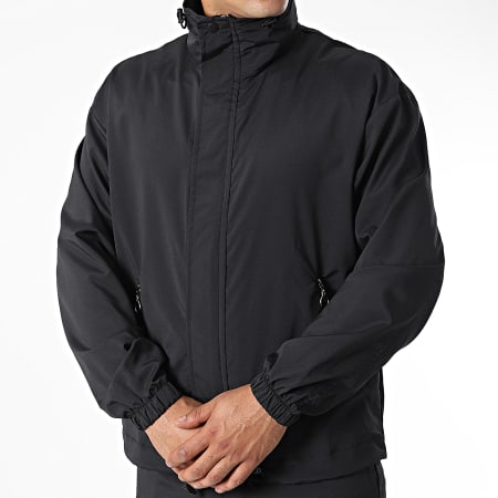 Classic Series - KL-2073 Conjunto de chaqueta con cremallera y pantalón de chándal Negro
