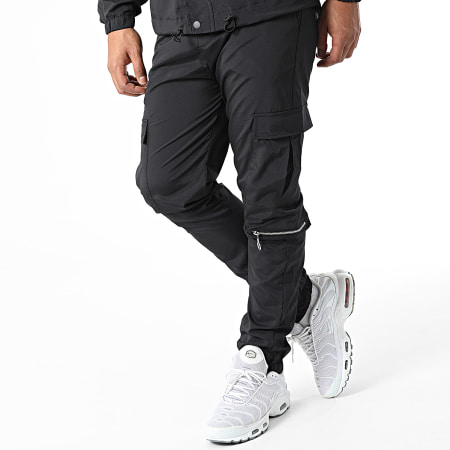 Classic Series - KL-2073 Set giacca con zip e pantaloni da jogging neri
