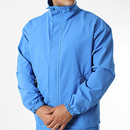 Classic Series - Conjunto de chaqueta con cremallera y pantalón de chándal KL-2073 Azul