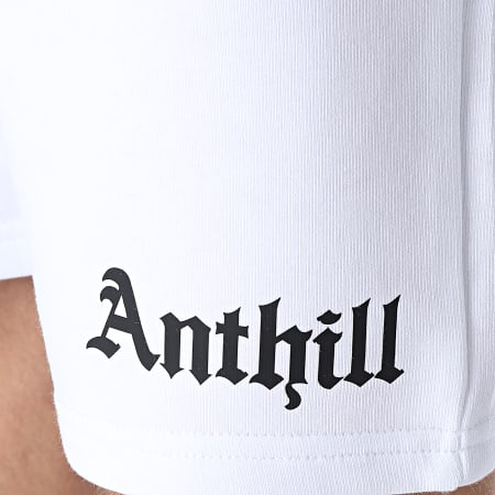 Anthill - Gothic Jogging Shorts Blanco Negro