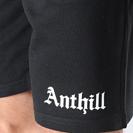 Anthill - Pantaloncini da jogging gotici nero bianco