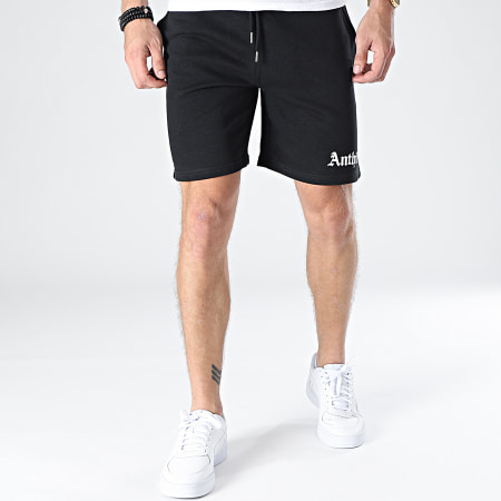 Anthill - Pantaloncini da jogging gotici nero bianco
