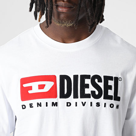 Diesel - Camiseta Manga Larga A03768-0AAXJ Blanco