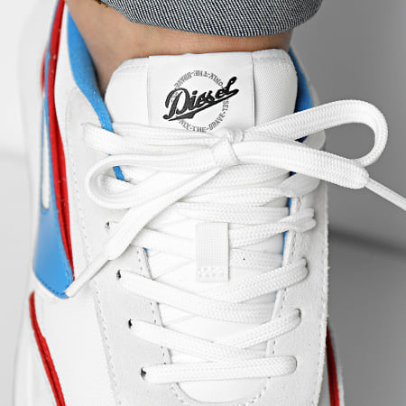 Diesel - Sneakers Racer LC Y02873 Star White French Blue Red Alert