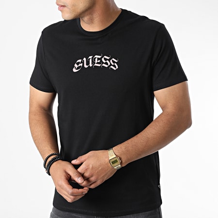 Guess M2YI12 K9RM1 Maglietta nera Ryses