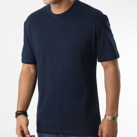 Jack And Jones - Camiseta relajada azul marino