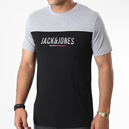 Jack And Jones - Dan Blocking Camiseta Negro Gris