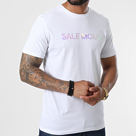 Sale Môme Paris - Tee Shirt Holo Laser Rhino Blanc