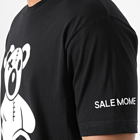 Sale Mome - Tee Shirt Oversize Large Nounours Noir Blanc