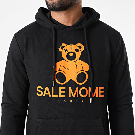 Sale Môme Paris - Tuta nera arancione Teddy Bear