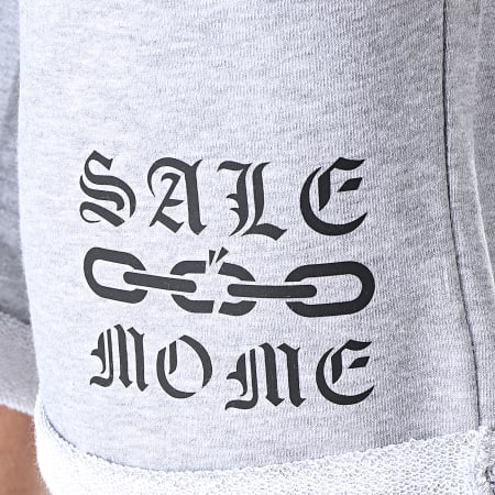 Sale Môme Paris - Short Jogging Pince Monseigneur Gris Chiné Noir