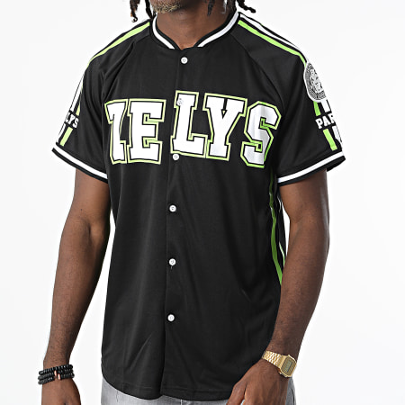 Zelys Paris - Tee Shirt Baseball A Bandes Joel Noir