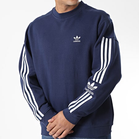 Adidas Originals - Felpa girocollo Lock Up HK9824 blu navy