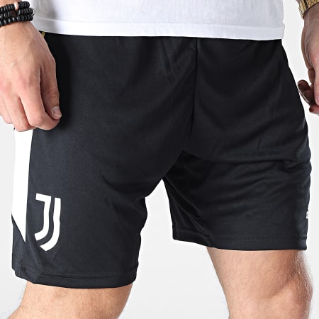 Adidas Sportswear - Pantaloncini da jogging a fascia Juventus H56709 Nero