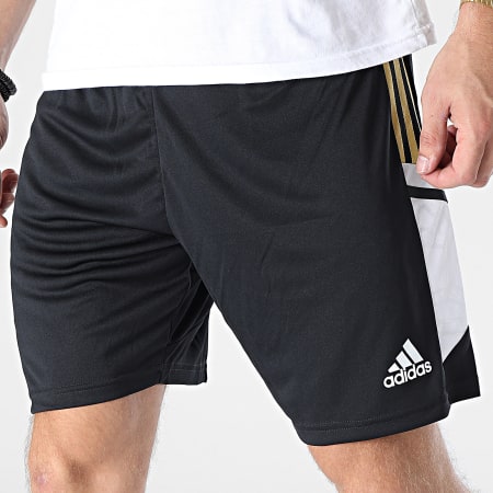 Adidas Sportswear - Pantaloncini da jogging a fascia Juventus H56709 Nero