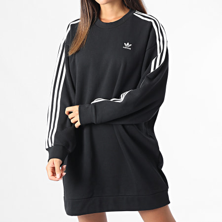 Adidas Originals - Abito donna in felpa con girocollo HM4688 Nero