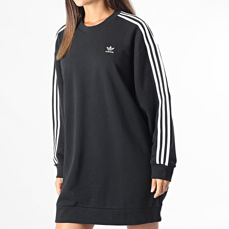 Adidas Originals - Vestido de mujer con cuello redondo HM4688 Negro
