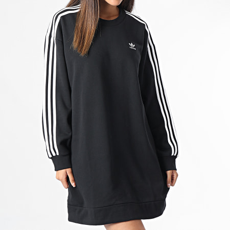 Adidas Originals - Vestido de mujer con cuello redondo HM4688 Negro