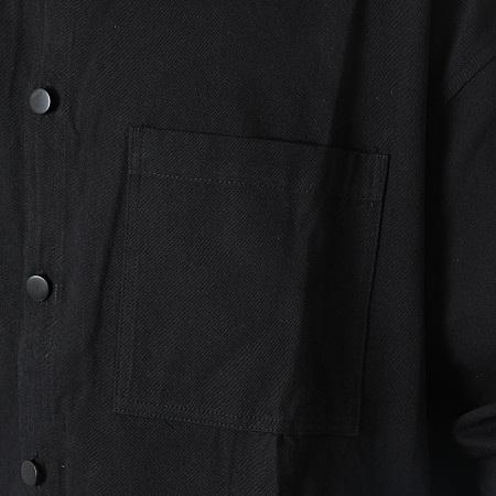 Frilivin - Camisa vaquera negra de manga larga