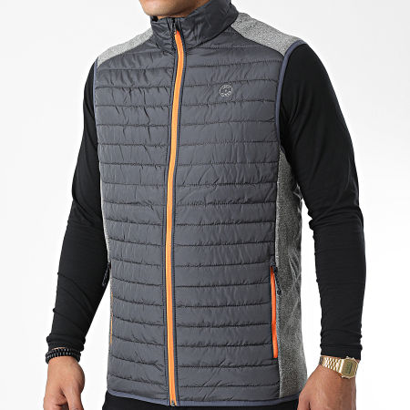 Jack And Jones - Veste Zippée Multi Bodywarmer Collar 12200684 Gris Anthracite