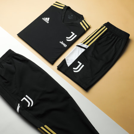 adidas - Pantalon Jogging A Bandes Juventus HA2630 Noir