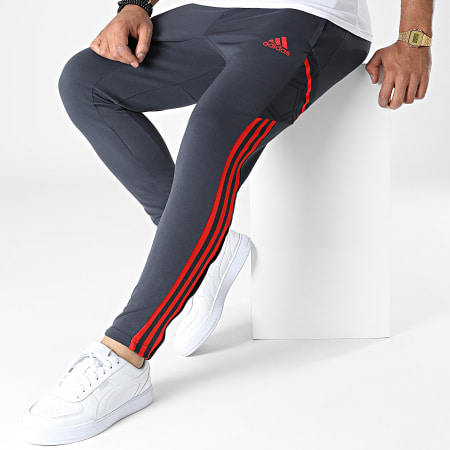Adidas Sportswear - Pantalon Jogging A Bandes FC Bayern HG1352 Gris Anthracite