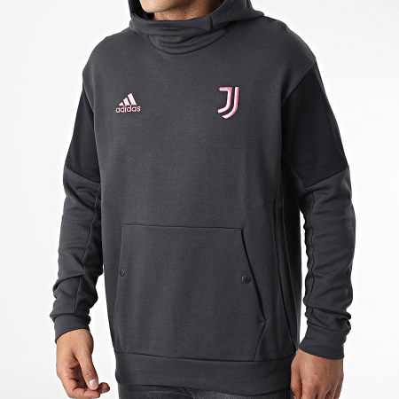 Adidas Sportswear - Felpa con cappuccio Juventus HD8860 Grigio antracite