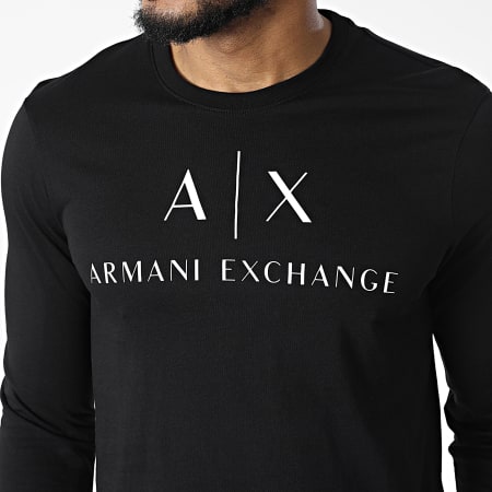 Armani Exchange - Maglietta a maniche lunghe 8NZTCH-Z8H4Z Nero