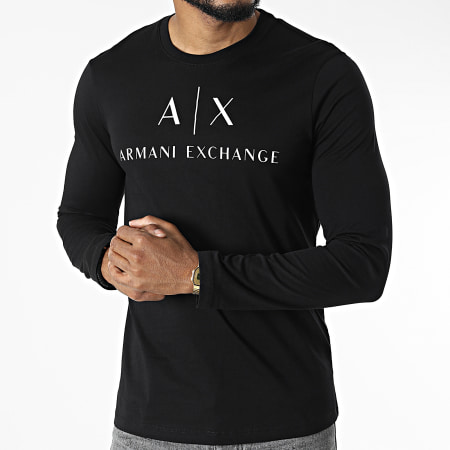 Armani Exchange - Maglietta a maniche lunghe 8NZTCH-Z8H4Z Nero