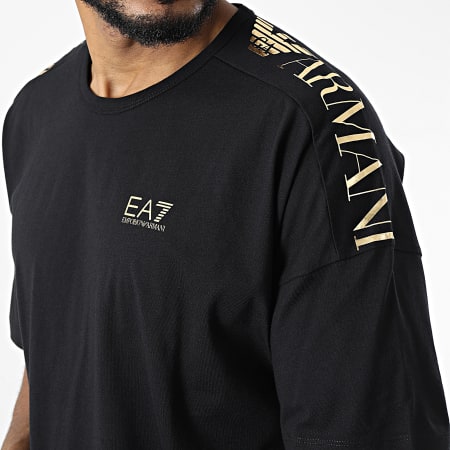 EA7 Emporio Armani - Tee Shirt 6LPT23-PJ7CZ Noir Doré