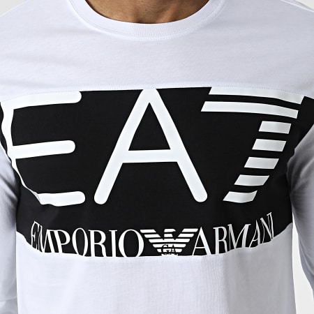 EA7 Emporio Armani - Tee Shirt Manches Longues 6LPT25-PJ7CZ Blanc